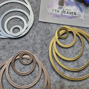 Die-Cuts Set "Elegant Circles" | 20 Stanzteile | 4 Farben | matt-glänzes Papier mit leichter Struktur | DIY crafting, scrapbooking image 3