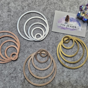Die-Cuts Set "Elegant Circles" | 20 Stanzteile | 4 Farben | matt-glänzes Papier mit leichter Struktur | DIY crafting, scrapbooking image 1