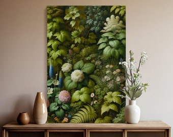Digital Botanical Wall Art Painting, Contemporary Floral Decor, Home Wall Art, Printable Instant Download, High Quality Art Print