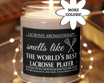 Lacrosse Candle Gift Lacrosse Player Gift Lacrosse Candle Gift for Lacrosse Player Lacrosse Team Candle Funny Lacrosse Gift Team Players