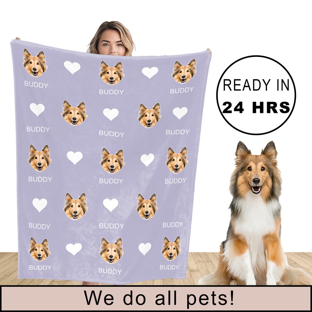 Love Has Four Paws - Personalized Custom Blanket - Upload Image, Gift For Pet Lovers, Christmas Gift