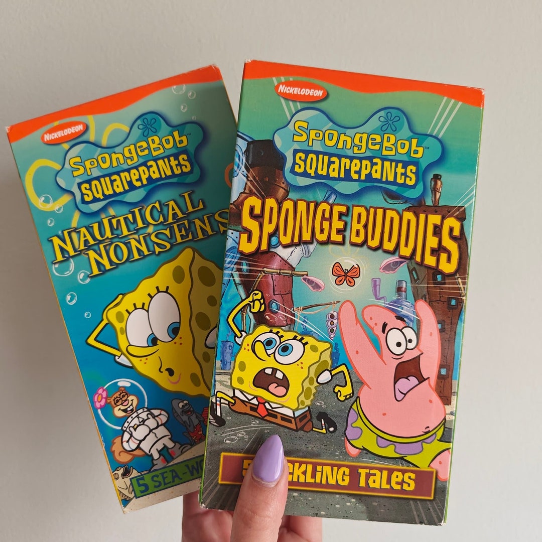 Spongebob Squarepants VHS 2000s Nickelodeon Nautical Nonsense Sponge Buddies Etsy