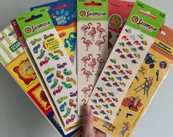 Vintage Sealed Sandylion Sticker Sheets Blues Clues Animals Cartoons ~ YOU CHOOSE!