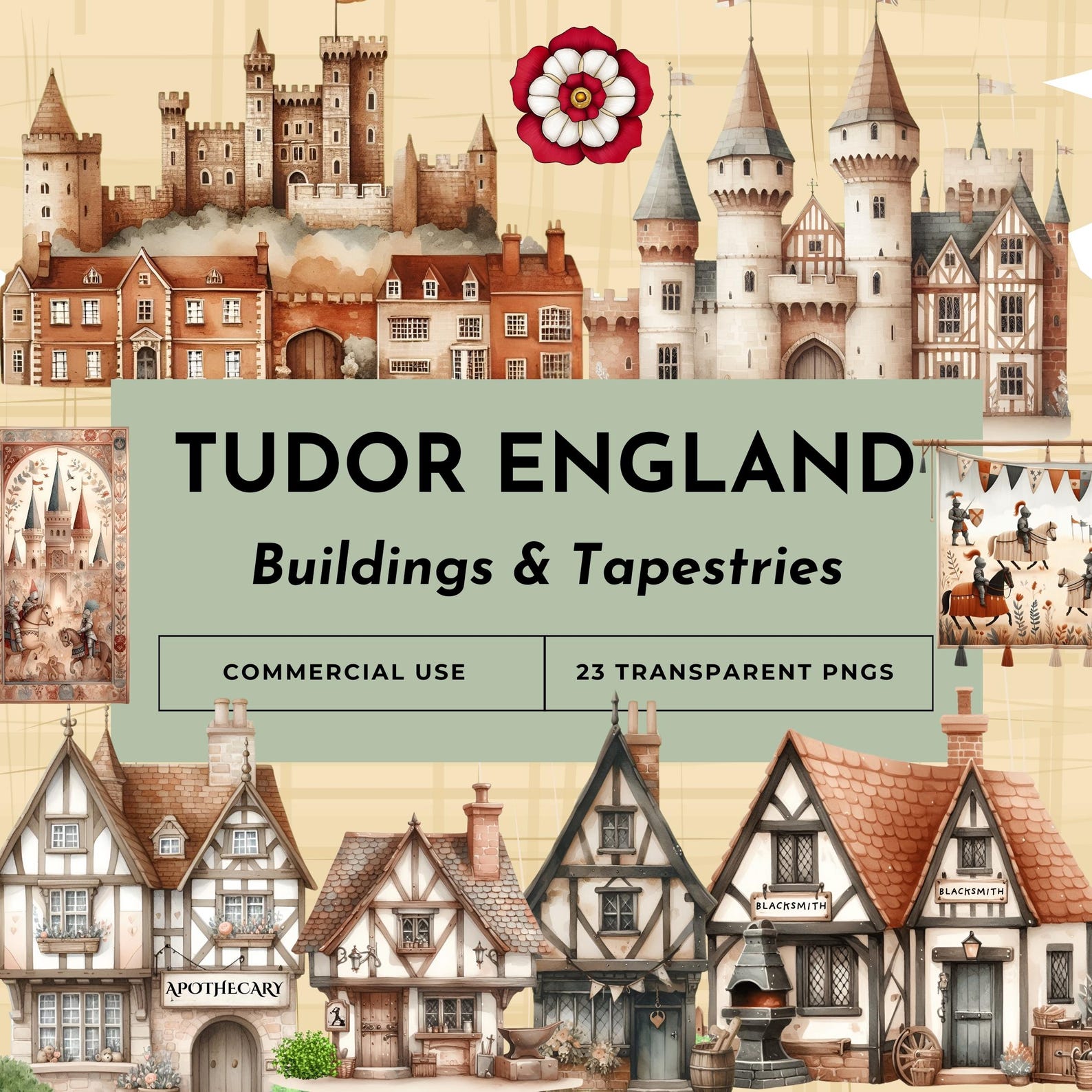 Tudor England Clipart 23 Medieval Buildings And Tapestries tudor-england-clipart-23-medieval-buildings-and-tapestries