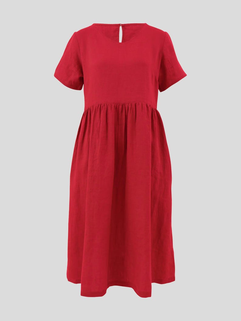 PDF Sewing patterns for women, plus size dress pattern, simple dress pattern, beginner dress pattern, linen dress, flared dress pattern, midi dress pattern, linen tunic pattern, cotton dress, dress with pockets for women, easy dress pattern
