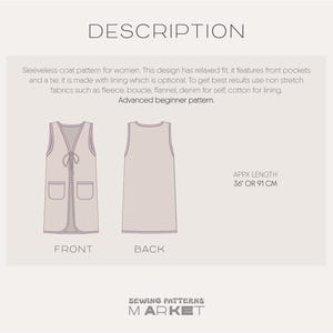 quilted coat pattern, sleeveless coat pattern, women's coat pattern, quilted jacket pattern, pdf sewing patterns for women, quilted vest pattern, insulated vest pattern, vintage vest pattern, bohemian vest pattern, hippie vest pattern, patchwork vest pattern, quilted top sewing pattern, women's vest pattern, quilted vest pattern, warm vest pattern, sewing patterns for women, clothes sewing patterns