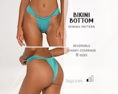 Bikini Sewing Pattern Plus Size Swimsuit PDF Digital Patterns, Womens Patterns With Instant Download