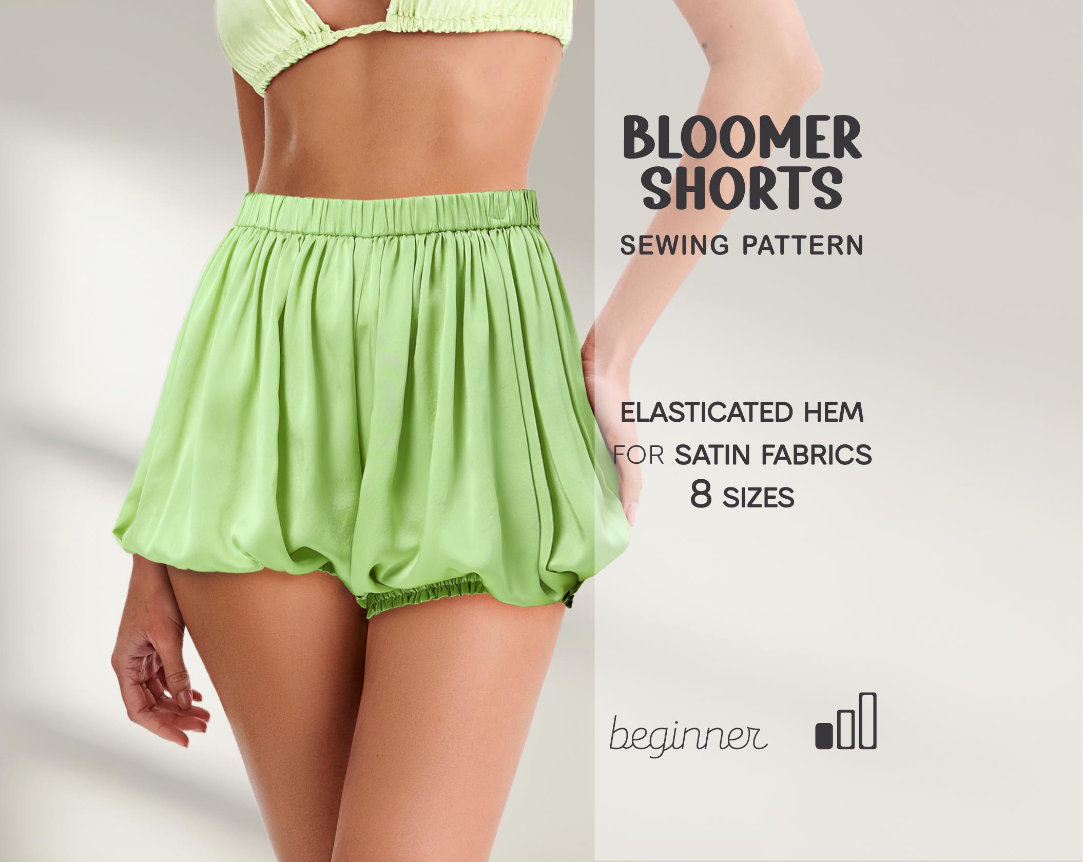 Treat ürself Satin Balloon Short Pants - White