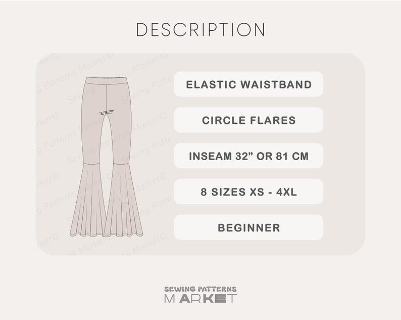 Flare Leggings Pattern, Flared Pants Sewing Pattern, Yoga Pants Pattern For Women, PDF Sewing patterns for women, womens clothes patterns, beginner sewing patterns, digital sewing patterns, stretch pants pattern, yoga pants pattern, flare leggings pattern, flared pants sewing pattern, yoga leggings patterns, womens leggings pattern, bell bottom pant pattern, gym pants pattern, flared trousers sewing pattern, Carnaval pants, costume pants pattern, Abba party pants pattern