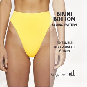 Dames badpakpatroon digitaal grote maten naaipatronen, bikini-badmode, XS-4XL, Instant Download