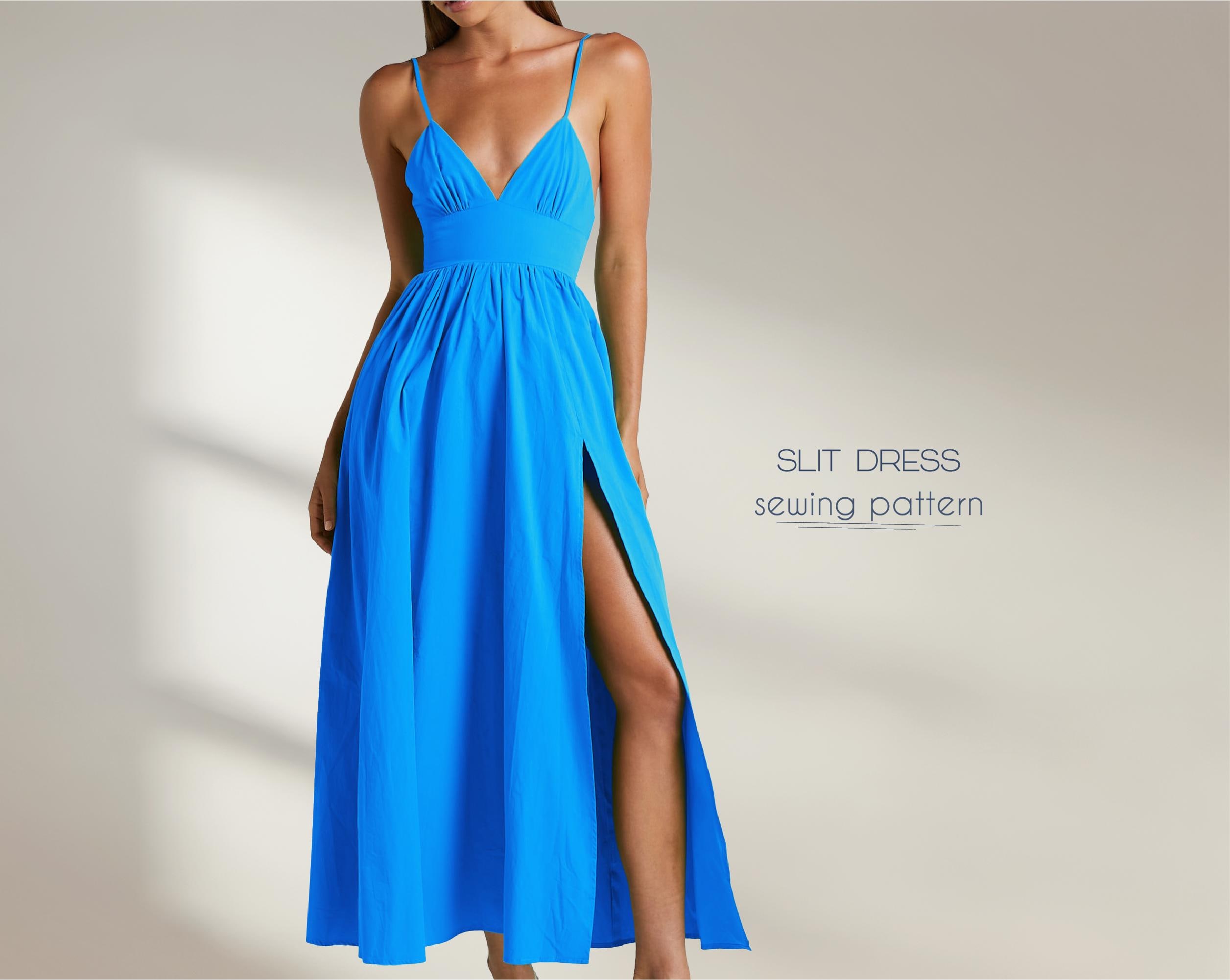 Patron de couture de robe, patron de robe longue, patron de robe de bal