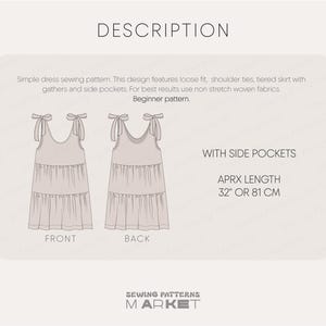 sundress sewing pattern, babydoll dress pattern, summer dress pattern, mini dress sewing pattern, linen dress pattern, PDF Sewing patterns for women, plus size dress pattern, simple dress pattern, beginner dress pattern, house dress, flared dress pattern, short dress pattern, simple pattern pattern, cotton dress, dress with pockets for women, easy dress pattern, beach dress pattern, womens dress pattern, tiered dress sewing pattern