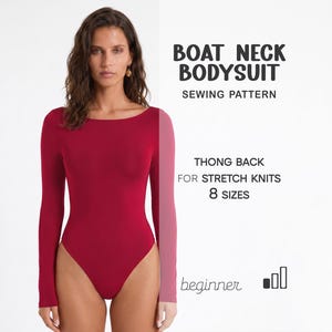 Body Schnittmuster Anfänger, Langarm Badeanzug Trikot Schnittmuster, XS - 4XL, Bikini Schnittmuster, digitale Muster sofort zum Downloaden