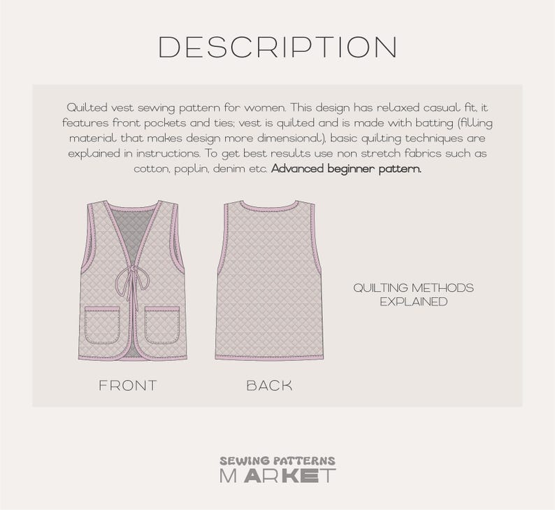 pdf sewing patterns for women, quilted vest pattern, insulated vest pattern, vintage vest pattern, bohemian vest pattern, hippie vest pattern, patchwork vest pattern, quilted top sewing pattern, women's vest pattern, quilted vest pattern, warm vest pattern, sewing patterns for women, clothes sewing patterns, quilted jacket pattern for women, patchwork jacket pattern for women