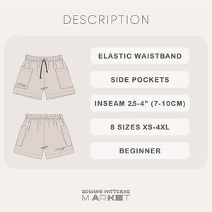 Easy Shorts Pattern, Wide Leg Shorts Pattern, Women's Shorts Sewing Pattern, Cotton Shorts With Pocket Pattern, Plus Size Digital Patterns, linen shorts pattern, shorts pattern for beginners, shorts pattern for woven fabrics, elastic waistband shorts, shorts pattern for woven fabrics, lounge shorts pattern, sewing patterns for women, shorts pdf pattern, casual shorts pattern, elastic waistband shorts pattern, summer shorts pattern