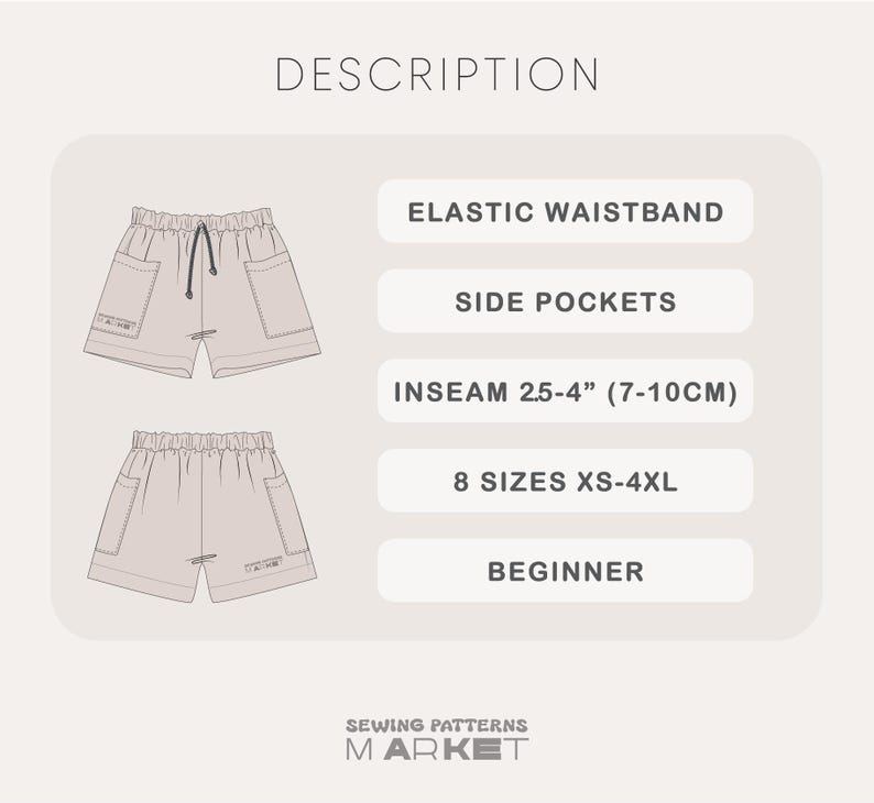 Easy Shorts Pattern, Wide Leg Shorts Pattern, Women's Shorts Sewing Pattern, Cotton Shorts With Pocket Pattern, Plus Size Digital Patterns, linen shorts pattern, shorts pattern for beginners, shorts pattern for woven fabrics, elastic waistband shorts, shorts pattern for woven fabrics, lounge shorts pattern, sewing patterns for women, shorts pdf pattern, casual shorts pattern, elastic waistband shorts pattern, summer shorts pattern