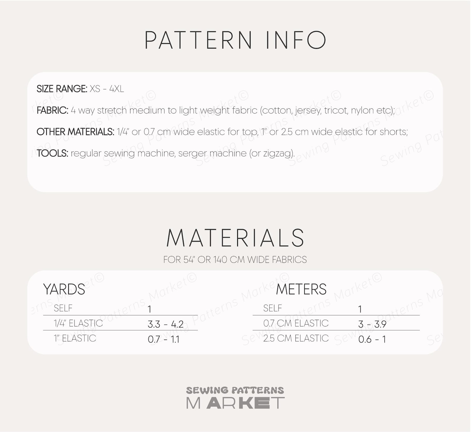Cycling Shorts and Top Pattern, Digital Sewing Patterns, Plus Size ...