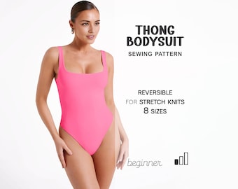 Bodysuit Sewing Pattern For Women, Leotard Pattern, Swimsuit Pattern,  Bikini Sewing Pattern, Pdf Digital Patterns, Thong Bikini Pattern