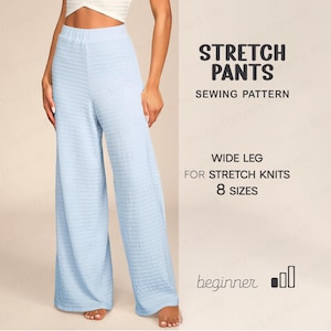 Pdf sewing patterns for women, women's pants pattern, trousers sewing pattern, lounge pants pattern, beginner pants pattern, plus size pants pattern, yoga pants pattern, pdf sewing patterns, wide leg pants pattern, beginner friendly sewing patterns, stretch pants pattern, simple pants pattern, clothes patterns for women