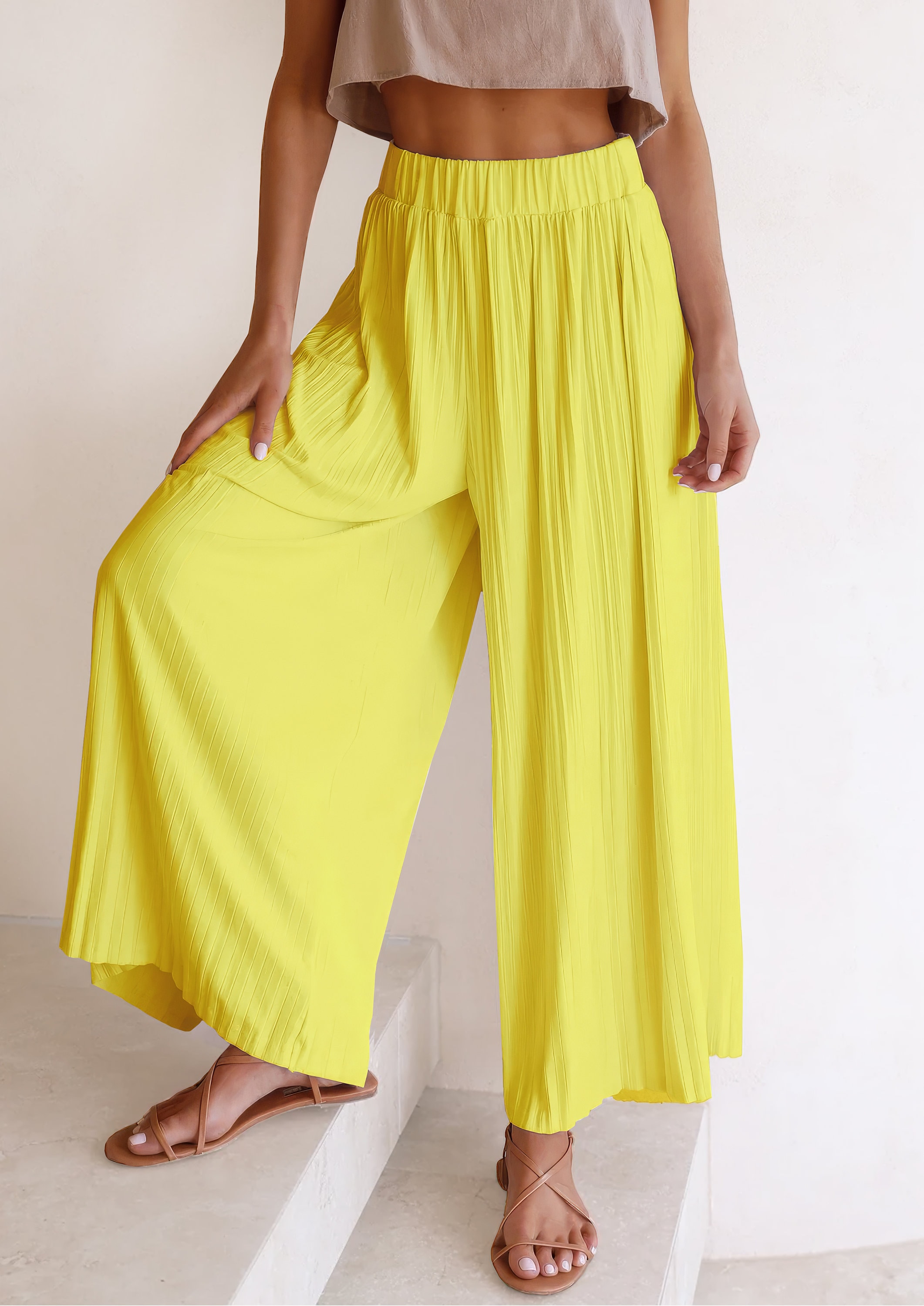 Cropped Pants Sewing Pattern BEGINNER Level, Wide Leg