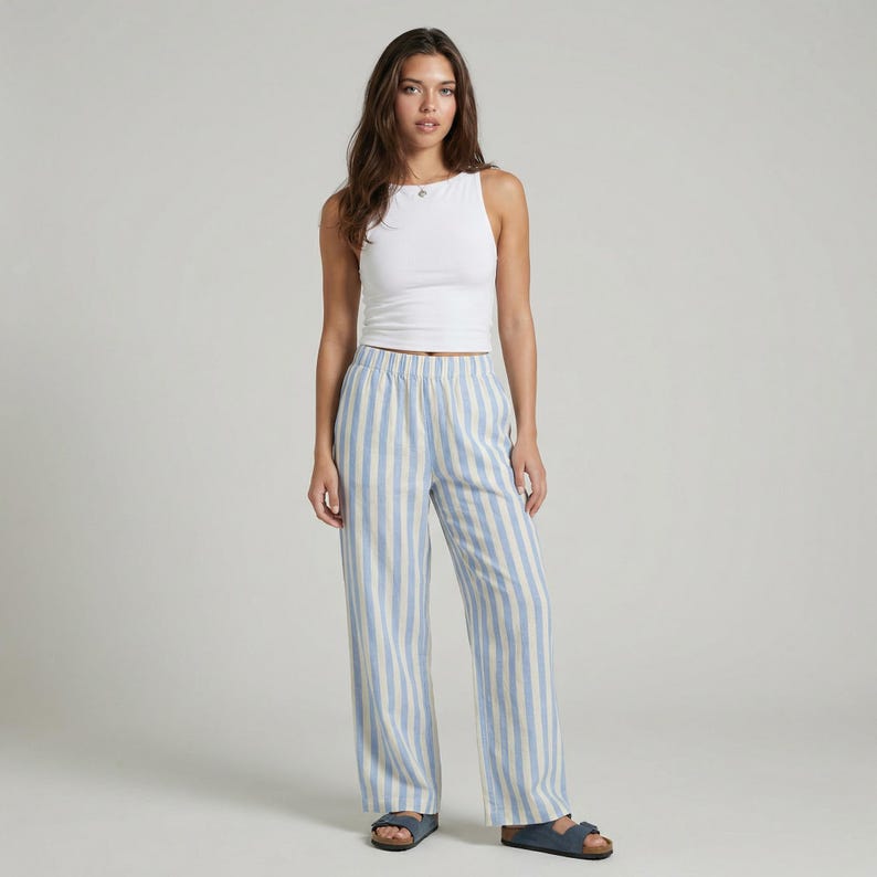 Pdf sewing patterns for women pants pattern, lounge pants pattern, easy pants pattern, plus size pants pattern, linen pants, pants for women pajama pants pattern, pants with pockets pattern, Wide Leg Pants Pattern For Women Linen Pants Sewing Pattern, Cotton Pants Pattern, Trousers Patterns, Pants With Pockets PDF Pattern, pajama pants pattern, simple pants sewing pattern, casual pants pattern, loose pants sewing pattern, elastic waistband pants pattern, pants pattern for beginners
