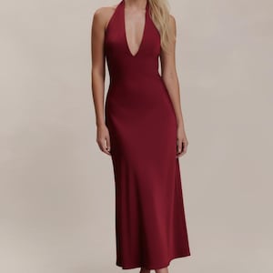 Halter Dress Pattern, Party Dress Sewing Pattern For Women, Flared Dress Pattern, Long Dress PDF Pattern, open back dress pattern, womens dress pattern, birthday dress pattern, stretch dress pattern, fitted dress pattern, maxi dress pattern, sewing pattern for womens dress, elegant dress pattern, PDF sewing patterns for women