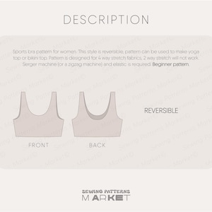 PDF sewing patterns for women, bralette sewing pattern, yoga top pattern, sports bra sewing pattern, bikini pattern, plus size bikini patterns, reversible bikini pattern, women swimsuit pattern, sports bra top, beginner pattern, yoga bra sewing pattern, fitness top pattern, easy bikini, crop top pattern