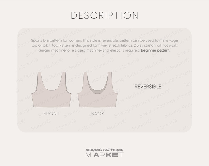 PDF sewing patterns for women, bralette sewing pattern, yoga top pattern, sports bra sewing pattern, bikini pattern, plus size bikini patterns, reversible bikini pattern, women swimsuit pattern, sports bra top, beginner pattern, yoga bra sewing pattern, fitness top pattern, easy bikini, crop top pattern