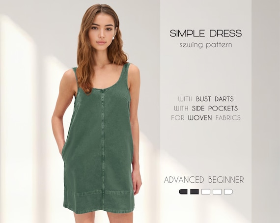a line tank dress pattern Hana Tank + Dress