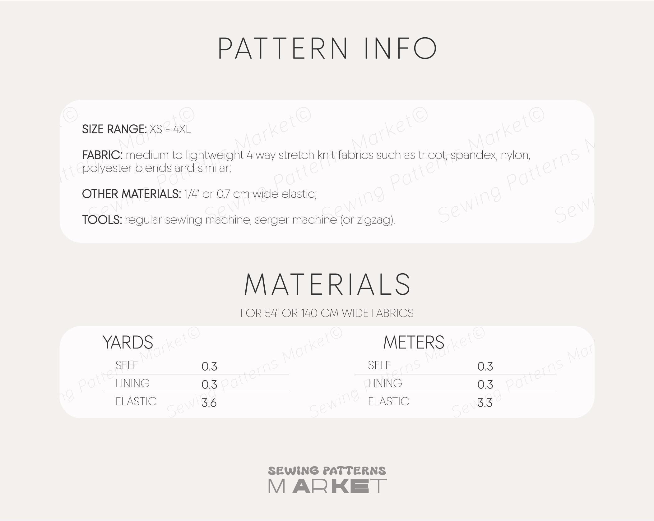 Bikini Top Sewing Pattern Womens Swimsuit Digital Patterns, Plus Size ...
