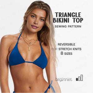 Bikini Sewing Pattern, Swimsuit Beginner Pattern, Bikini Sewing Tutorial, Simple Bathing Suit Pattern PDF Bikini Pattern Plus Size Patterns