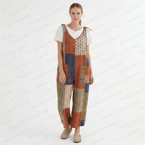 Overalls Sewing Pattern For Women Dungarees Pattern, Jumpsuit Pattern, Cotton Romper Pattern, patchwork jumpsuit pattern, quilted overalls pattern, PDF Sewing patterns for women, plus size sewing patterns, beginner friendly patterns, womens dungaree pattern, Jumpsuit Pattern For Women, Onesie Pattern,  Dungarees Pattern,  linen jumpsuit pattern, cotton jumpsuit pattern, cotton romper pattern, pdf sewing patterns for woven fabrics, clothes sewing patterns, patchwork overall pattern