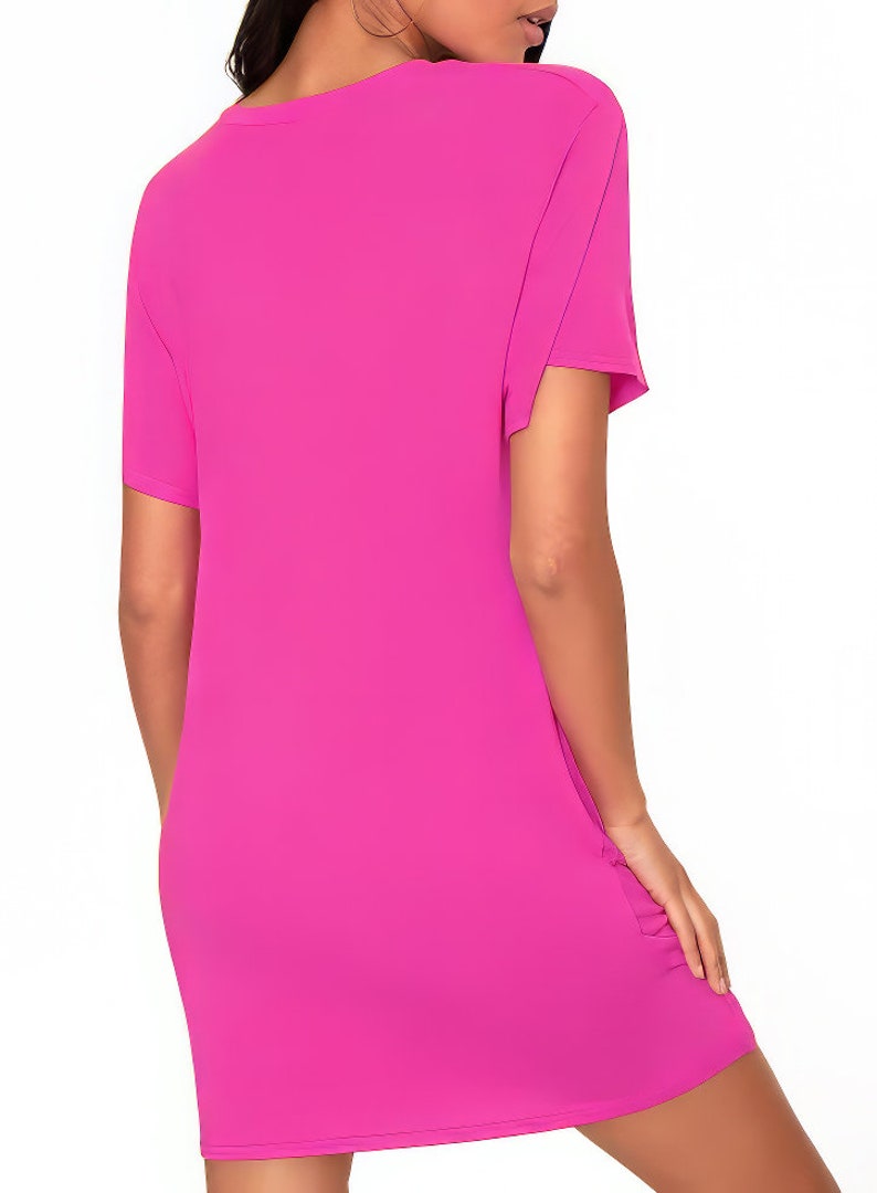 Tshirt Dress Sewing Pattern VERY EASY, Size XS 4XL, Plus Size Patterns