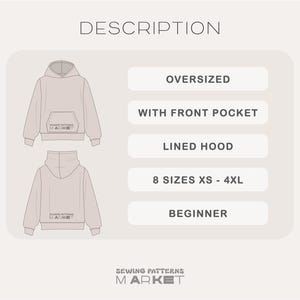 Hoodie Sewing Pattern For Women, Oversized Sweatshirt Pattern, Women's Crewneck PDF Pattern, Women's Sweatshirt Pattern PDF Download, Women’s sweatshirt sewing pattern, pullover pattern for women, crewneck sewing pattern, casual fleece top pattern, hoodie sewing pattern, long sleeve top sewing pattern, loungewear sewing pattern for women,  beginner-friendly sewing pattern, digital women’s clothing pattern, comfy everyday pullover sewing project for stretch fabrics, jumper pattern for women