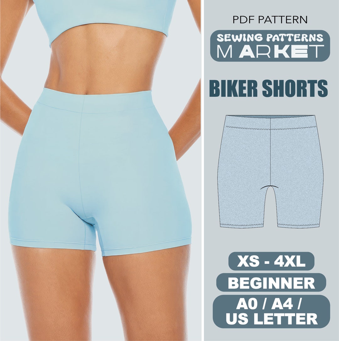Shorts Sewing Pattern Beginner Patterns Cycling Shorts Biker Shorts