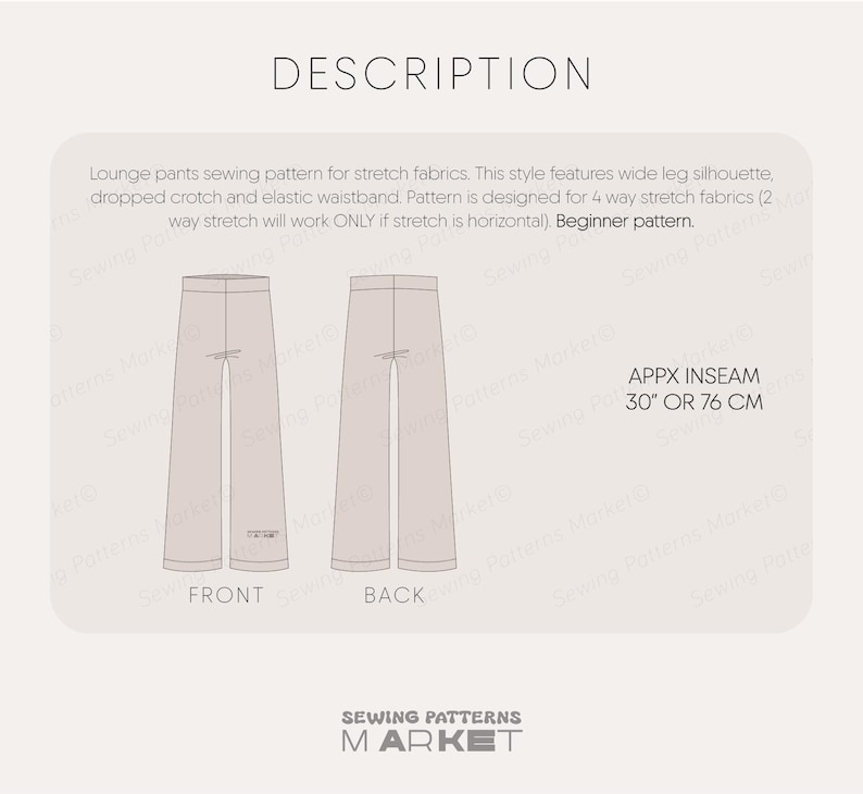 Pdf sewing patterns for women, women's pants pattern, trousers sewing pattern, lounge pants pattern, beginner pants pattern, plus size pants pattern, yoga pants pattern, pdf sewing patterns, wide leg pants pattern, beginner friendly sewing patterns, stretch pants pattern, simple pants pattern, clothes patterns for women