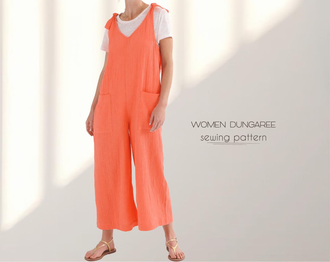 Jumpsuit Sewing Pattern XS 4XL, Overalls Pattern, Women's