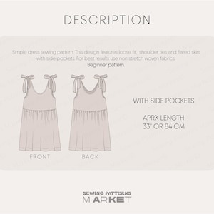 sundress sewing pattern, babydoll dress pattern, summer dress pattern, mini dress sewing pattern, linen dress pattern, PDF Sewing patterns for women, plus size dress pattern, simple dress pattern, beginner dress pattern, house dress, flared dress pattern, short dress pattern, simple pattern pattern, cotton dress, dress with pockets for women, easy dress pattern, beach dress pattern, womens dress pattern, tiered dress sewing pattern