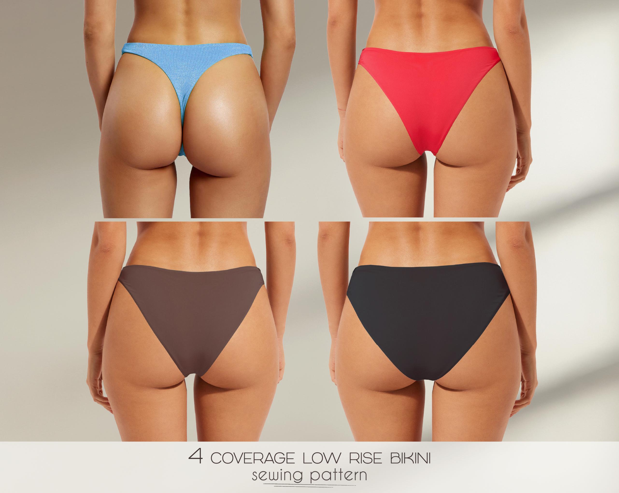 ABClothing Damen Bikini Unterwäsche 6er Pack - Baumwolle Low Rise Höschen