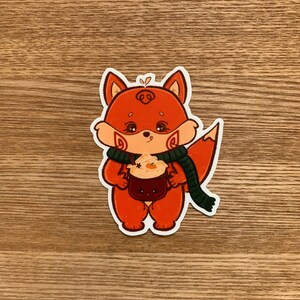 Autocollant Renard | Stickers kawaii | Stickers automne | Renard | Renard kawaii