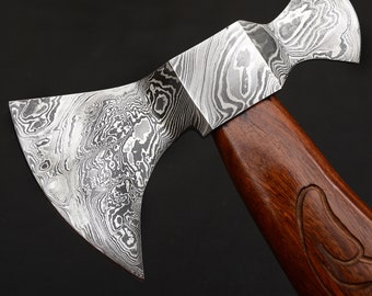 Ascia Tomahawk a doppia testa personalizzata, fatta a mano, su misura, ritrovamento raro