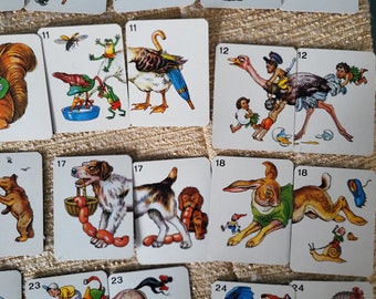 Vintage 'Tops & Tails' Matching Game - Fully Complete