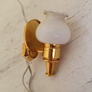 Assortment of Dolls House Lighting including Pendants, Chandeliers and Wall Lights Fluted Wall Light