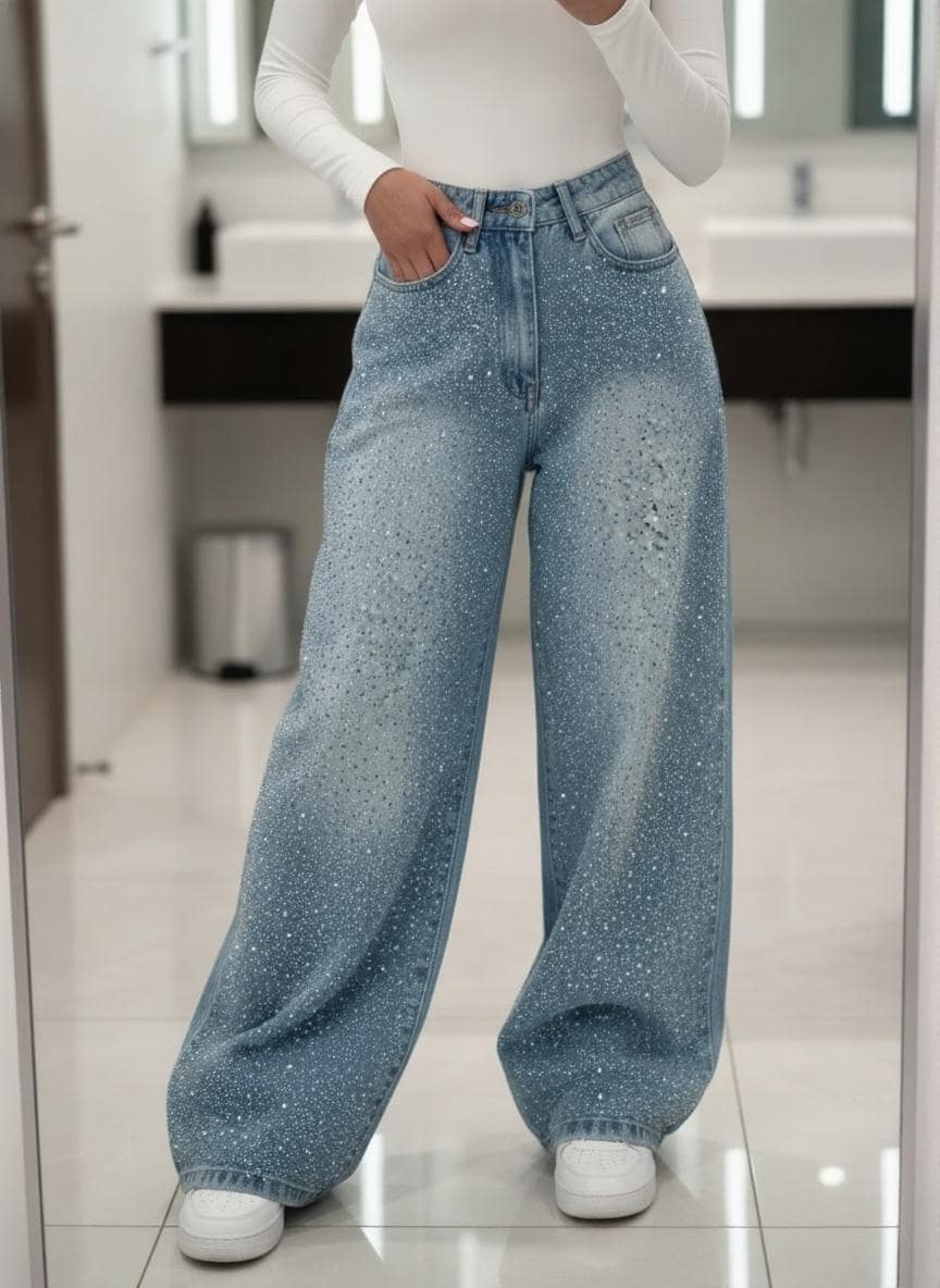 Y2k rhinestone jeans - Etsy 日本