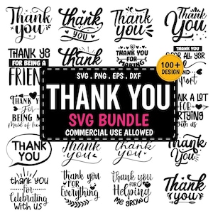 Thank You Svg Quotes, Thank You Gifts Svg Bundle, Thank You Card, Stickers Svg Bundle, Designs Thank You Svg Png Cricut, Thank You Shirt Svg