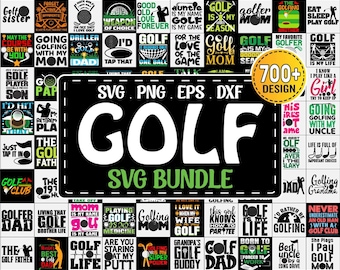Golf SVG Bundle: 700+ Golfing Designs (Digital Download)