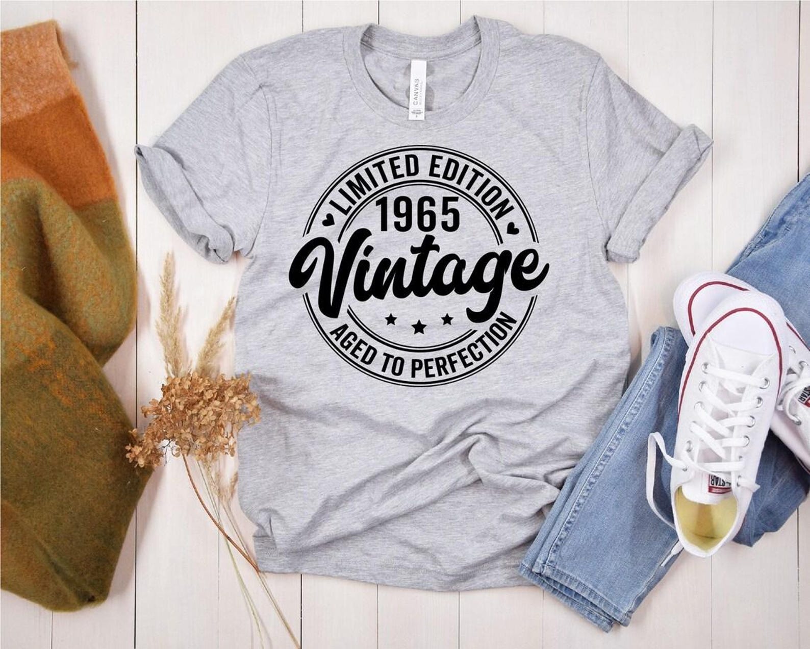 60th Birthday SVG Bundle: Vintage 1965 Designs (PNG, EPS) *updated 2026 ...