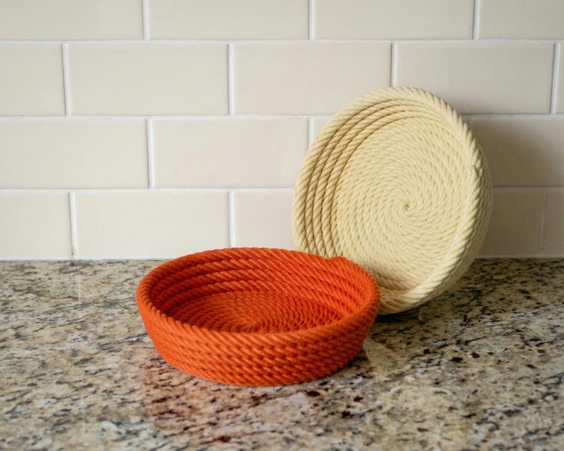 Designer Bowl With Rope Look | Modern Decorative Bowl With 3D Print ...