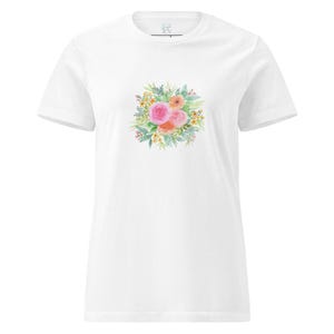 Floral basic t-shirt for women