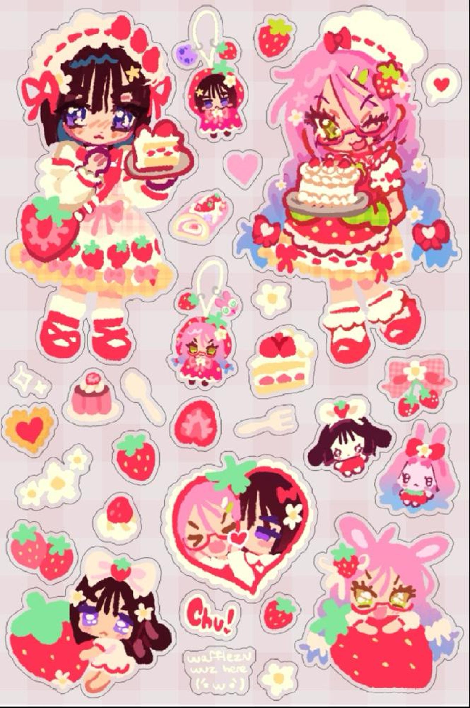 ALNST J Fashion Transparent Sticker Sheets - Etsy